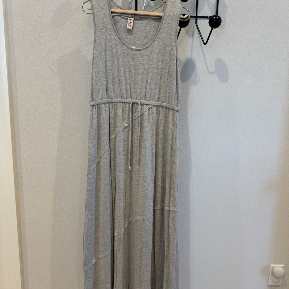 Gray Sleeveless Maxi Dress